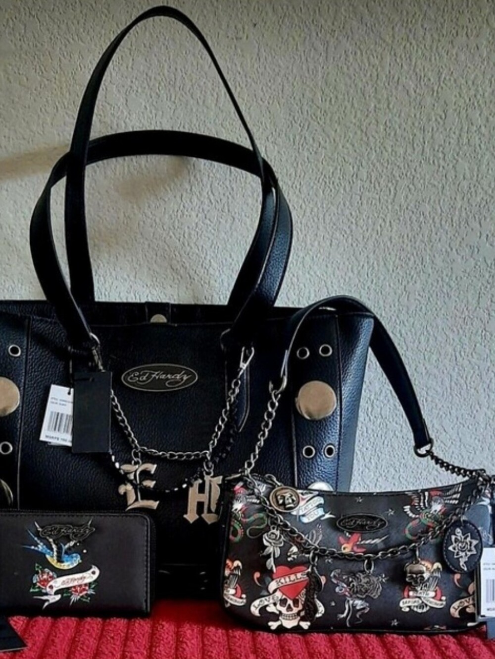NWT ED HARDY THREE PIECE SET
